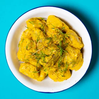 Gnocchi com Molho Cremoso de Caju