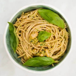 Massa Pesto com Feijão Branco